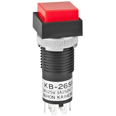 Switch Push Button ON ON DPDT Square Button 1A 250VAC 30VDC Alternate Contact Panel Mount Solder Lug