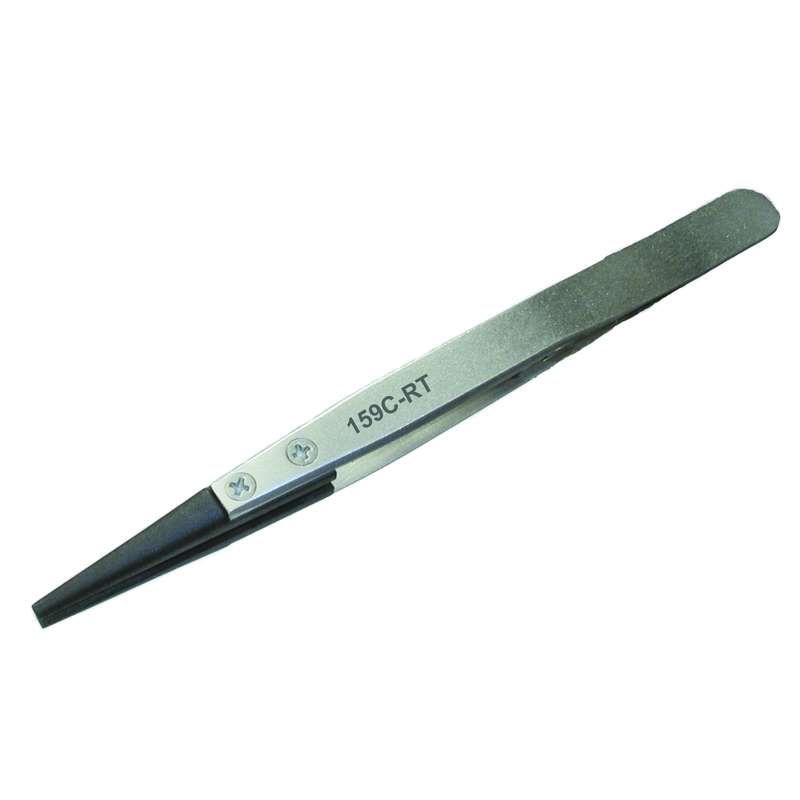 THREE STAR CARBOFIB TWEEZER, 5 ; Tweezer Type:ESD; Overall Length:5; Tweezer Body Material:Stainless Steel; Tweezer Tip Material:Carbon Fibre