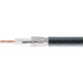 RG Coaxial cable   1 x1.35 mm Copper wire blank black, HFX 50 1336-PVC, Bedea