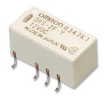 OMRON ELECTRONIC COMPONENTS         G6SU25DC             Signal Relay, G6S Series, DPDT, 5 VDC, 2 A, Through Hole, Latching Single Coil