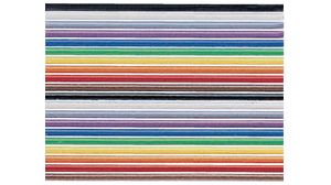 20 Way 1.27mm Pitch Flat Ribbon Cable, 28AWG, 300V, 1A