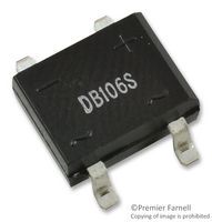 MULTICOMP DB106S Bridge Rectifier Diode, Single, 800 V, 1 A, SMD, 1.1 V, 4 Pins