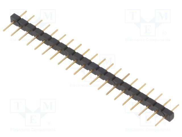 Conn Unshrouded Header HDR 20 POS 2.54mm Solder ST Thru-Hole