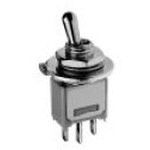 SPDT Toggle Switch, 0.5A 48VAC/VDC, Solder Lug, Round Lever