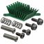 Heat Sink, Fin, Pin Fin Array, Omnidirect, Anodized, ROHS COMPLIANT