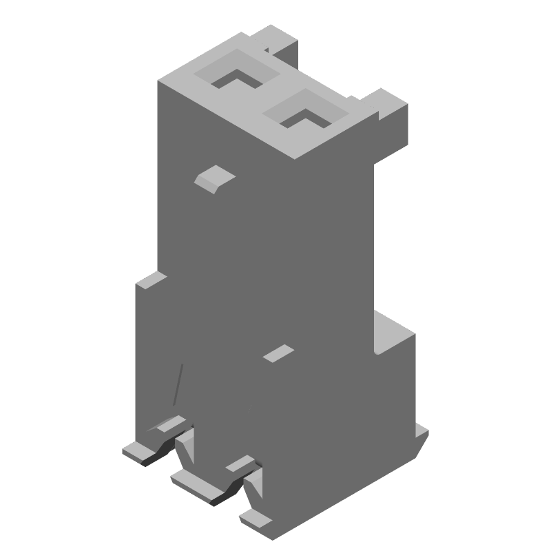 2 Pos 7A 600V IDC Power Connector, Female Socket, 20AWG, Yellow