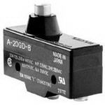 250V 6A SPDT Snap Action Switch, Plunger, Panel Mount