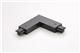 Lighting Connectors L-Type Con 90 Deg use w/ Track Black