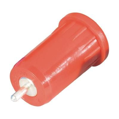 Safety jack socket Socket, vertical vertical Pin diameter: 4 mm Red