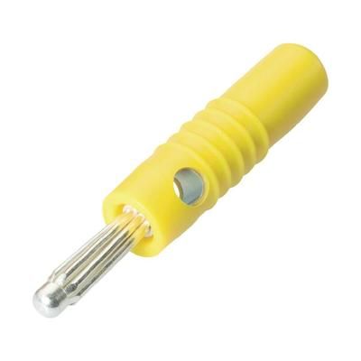 Banana plug Plug, straight Pin diameter: 4 mm Yellow Schnepp