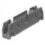 34 Pos 2.54mm Straight Shrouded Header, Male Pin, Gold Brass