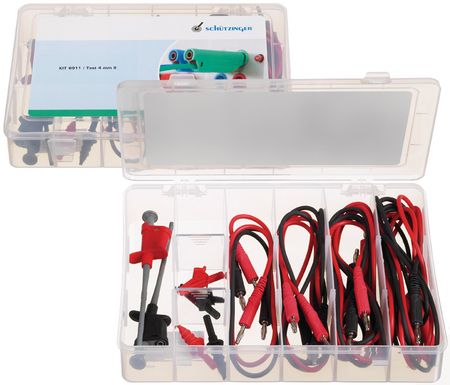 Test Lead Set ø 4 mm, KIT 6911 / TEST 4 MM II, Schützinger