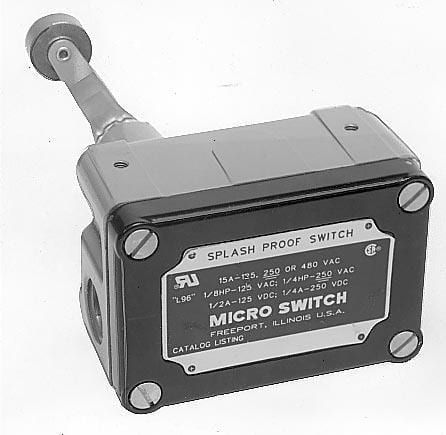 DPDT Snap Action Switch, 10A, 250VAC, Rotary Actuator