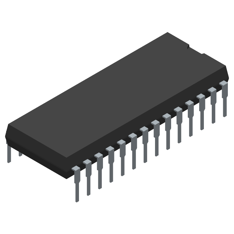 8-Bit 8-Ch Parallel ADC, 10kS/s, DIP, 5V