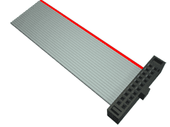 Cable Assembly 1.219m 30AWG 1.27mm 22 POS IDC Connector F Tiger eye™ Bulk