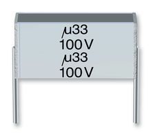 Cap Film 2.2uF 63V PET 10% (9 X 6.5 X 8.2mm) Radial Stacked 7.5mm 125°C Bulk
