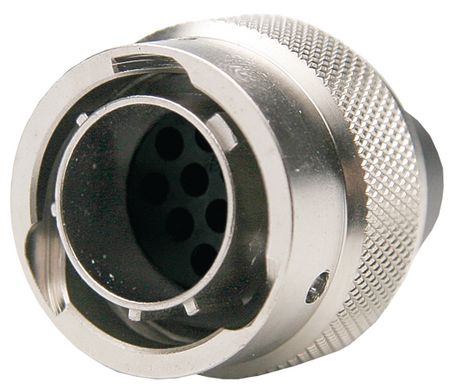 6 Pos Circular Connector, Male, Crimp, 7.5A, 150V, IP67/IP68