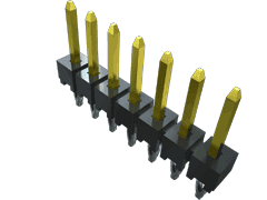 Conn Unshrouded Header HDR 35 POS 2.54mm Press Fit ST Top Entry Thru-Hole Bulk