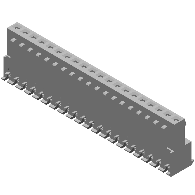 20P MTA-100 Header, 2.54mm Pitch, 5A, Female, IDC, Red