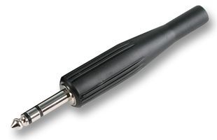 PRO SIGNAL PSG01287 Phone Audio Connector, 2 Contacts, Plug, 6.35 mm, Cable Mount, Nickel Plated Contacts, Metal Body