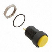 Switch Push Button N.O./N.C. SPDT Flat Round Button 3A 28VDC Momentary Contact Panel Mount/Through Hole PC Pins Automotive