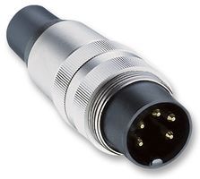 LUMBERG         033098 04            Circular Connector, Plug, 4 Contacts, Pin, Solder, Cable Mount