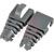 connector accessory, modular plug, dark gray snap-on strain relief boot, rj45 cat5