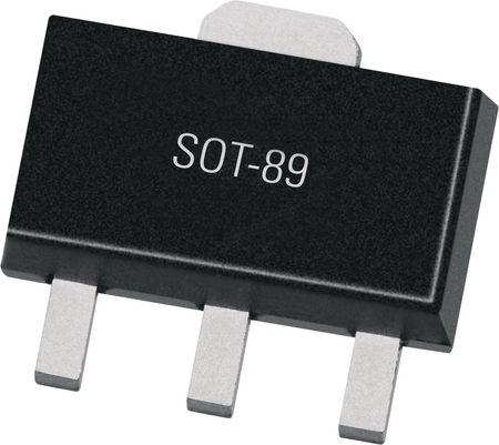 TRANSISTOR 1 A, 80 V, PNP, Si, POWER TRANSISTOR, TO-243, PLASTIC, SC-62, 3 PIN, BIP General Purpose Power