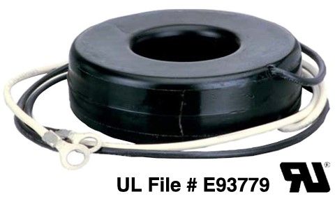 Current Transformer 1:20 100000mA Prim. 2 Terminal Wire Lead Center Single Hole