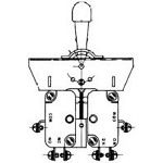 Switch Toggle N.O./N.C. 6PDT Locking Lever Screw 15A 250VAC 250VDC 372.85VA Panel Mount