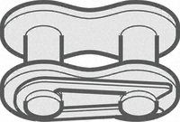 Renold Steel Roller Chain Link, Chain Type 08B-1