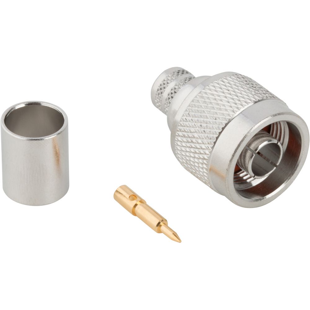 RF Coax Connector N Male 11GHz 50R Crimp ST Gold