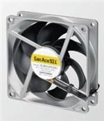 DC Axial Fan, Ball Bearing, 12V, 77.7CFM, 5000RPM, 92x92x25mm