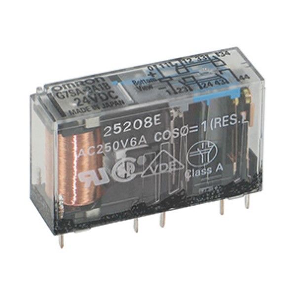 24VDC Power Relay, 6A, 3PST-NO/SPST-NC, Non-Latching
