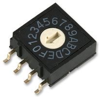 MULTICOMP         MCRM4AF-16R            Rotary Switch, MCRM Series, Non Illuminated, 22.5 , 100 mA, 250 V