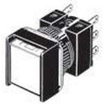 Switch Push Button N.O./N.C. DPDT Square Button 5A 250VAC 30VDC Alternate Contact Panel Mount Solder