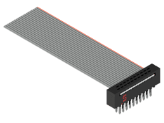 Cable Assembly Flat Ribbon 0.093m 30AWG IDC Connector 34 POS PL IDT Bulk