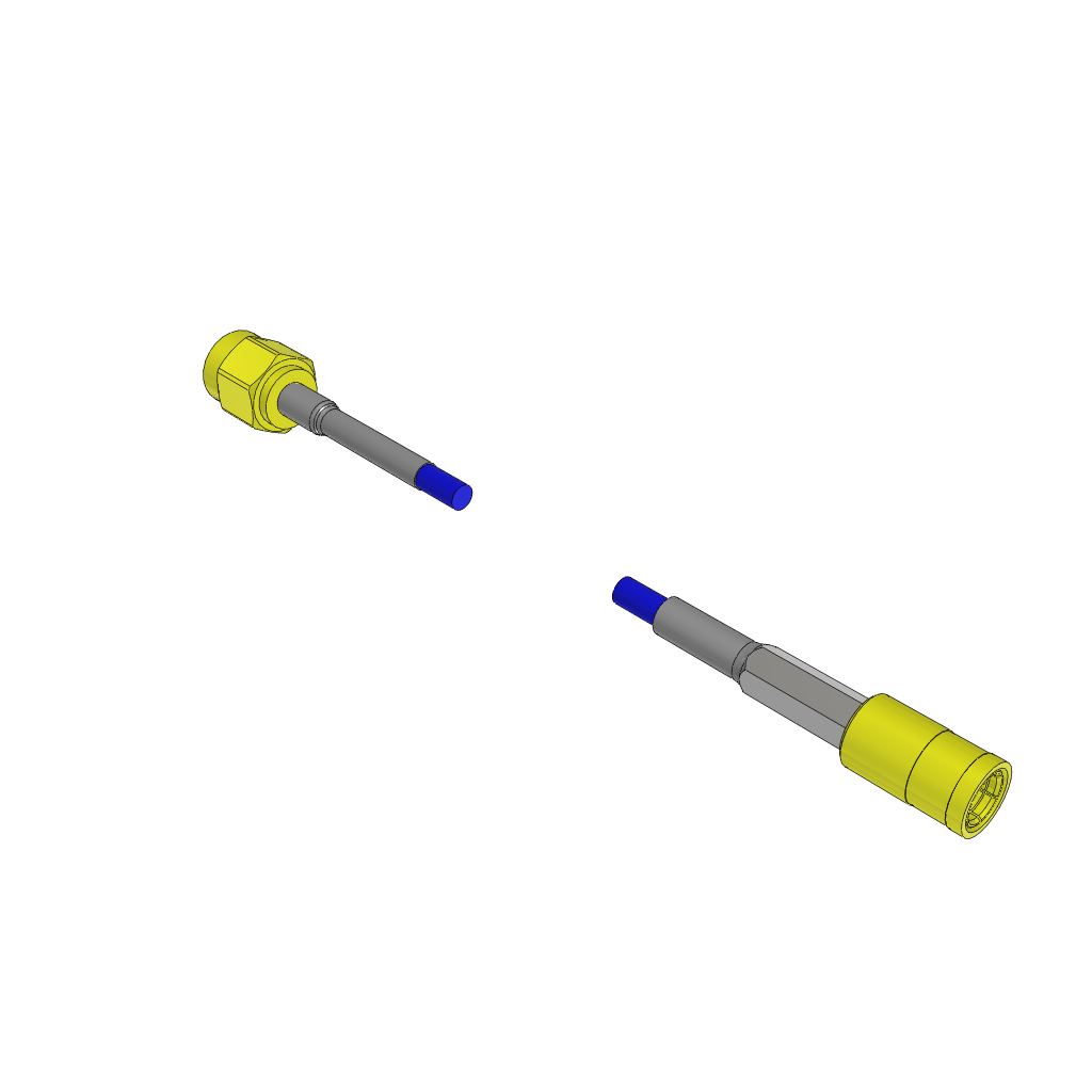 Cable Assembly RG174 1m 26AWG SMA to SMB PL-PL Bulk