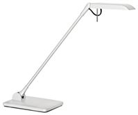 Luxo LED Desk Lamp, 7 W, Adjustable Arm, Grey, Lamp Included