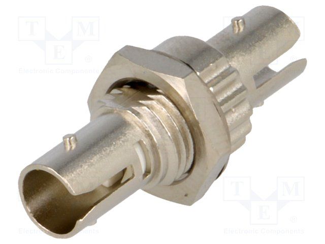 ST Multimode Simplex Receptacle, Panel Mount, Metal