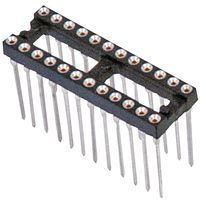 DIP16 Socket, 16 Pos, Gold Contacts, 3A, 1kV, Through Hole