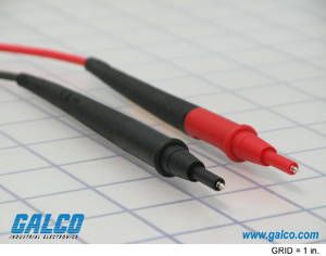 TwistGuard Test Lead, 1kV, 10A, Silicone, Black/Red