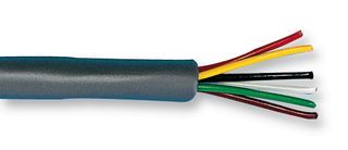 Multi-Conductor Cables 24AWG 6C UNSHLD 100ft SPOOL SLATE
