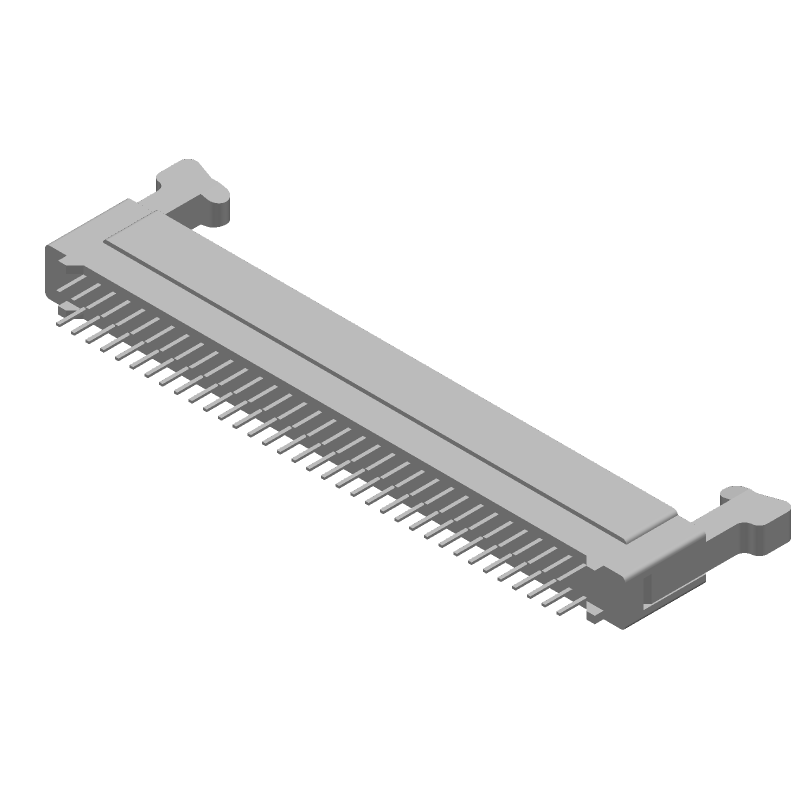 70 Pos Card Edge Conn, 2.54mm Pitch, Straight, Thru-Hole, Female