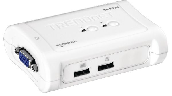 KVM switch 2-port, TK-207K, Trendnet