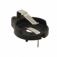 Coin Battery Holder, 16mm, PC Pin, Through Hole, Polypropylene, 180°C