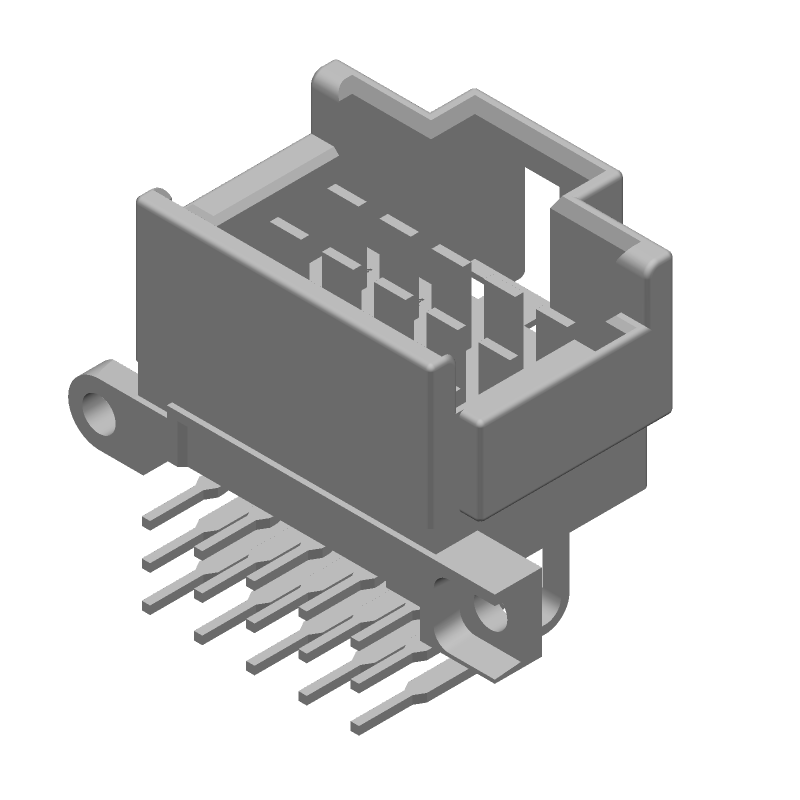 15 Pos Rectangular Connector, Signal, Male, Right Angle, Through Hole, 3.5mm Pitch