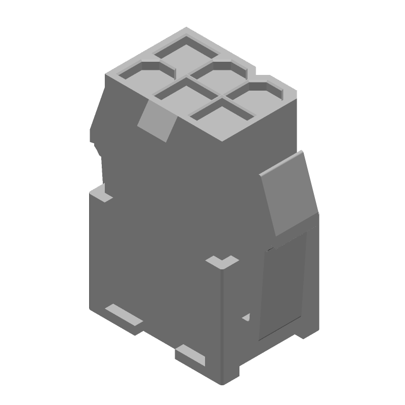 6 Pos Crimp Wire Housing, Male Pin, 4.2mm Pitch, 9A, 600V