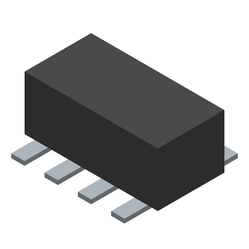 4-Line Common Mode Choke, 320Ω, 100MHz, 80mA, 3.5Ω DCR, 1206 SMD