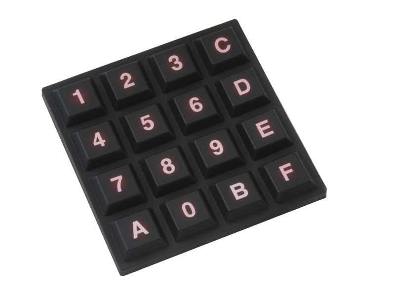 SWITCH KEYPAD 12 KEY 0.01A 24V